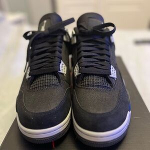 Jordan 4 black canvas